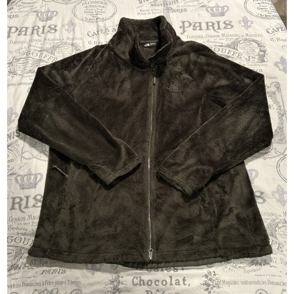 The North Face Womens Osito Jacket, Size XL Gray Full Zip Jacket Polyester